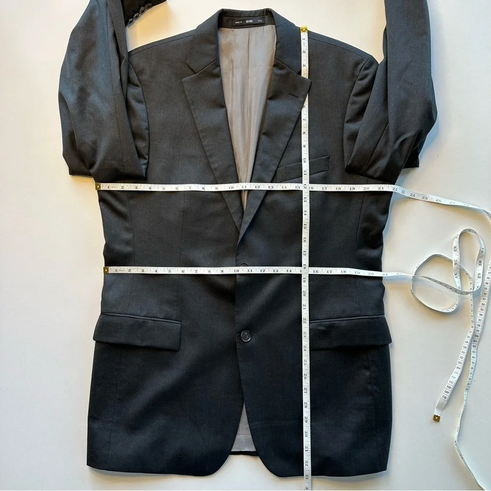 HUGO BOSS Mens Blazer Sport Coat Casual Jacket Size 40L Wool Pasolini Movie